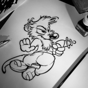 WiP : Badge Titash, meerkat from Earth