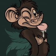 Chimpanzé - Chimpanzee (by Titash)