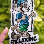 Badge Relaxing Dragon (by Titash)