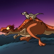 A dos de dino (by Titash)