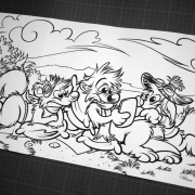 WiP : My friends Krabouille & Pucky (by Titash)