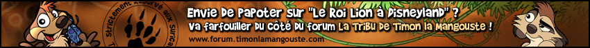 Forum : Le Roi Lion à Disneyland