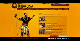 Le Musical Le Roi Lion : Le site web officiel